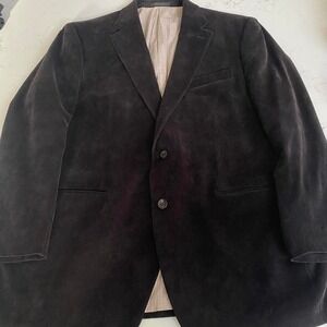 Lauren Ralph Lauren Men's Black  Corduroy Blazer Sport Coat 44R